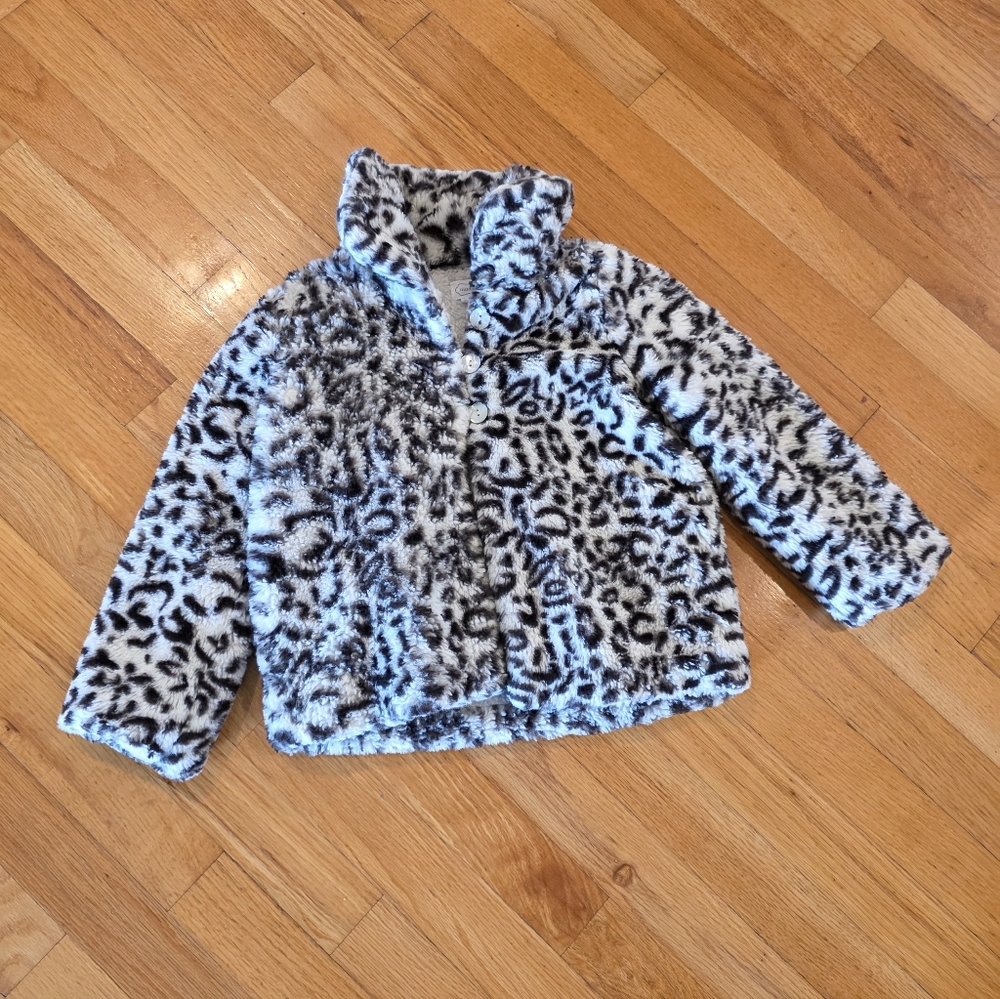 Mud Pie Animal Print Cozy Jacket